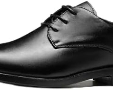 SANNAX Men’s Oxfords Formal Dress Shoes Classic Leather Busi…