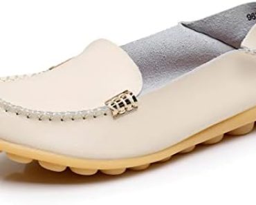 VenusCelia Women’s Natural 2 Comfort Walking Flat Loafer