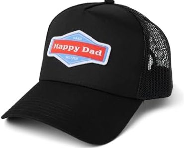 Happy Dad Trucker Hat, Trendy Mens Hats with Breathable Mesh…