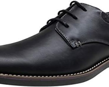 Jousen Mens Dress Shoes Retro Plain Toe Business Casual Oxfo…