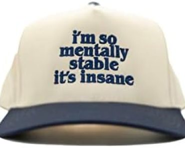 I’m So Mentally Stable It’s Insane Hat, Funny Hat, Funny Gif…
