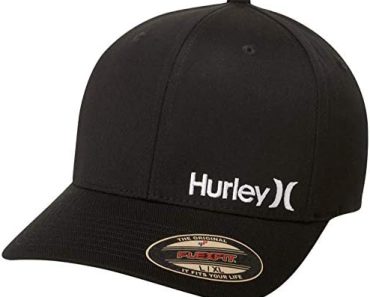 Hurley Men’s One & Only Corp Flexfit Perma Curve Bill Baseba…