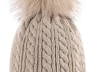 Alepo Womens Winter Beanie Hat, Warm Fleece Lined Knitted So…