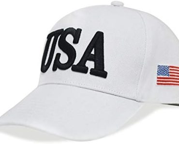 USA Baseball Cap Polo Style Adjustable Embroidered Dad Hat w…