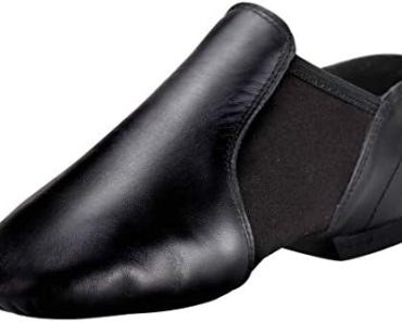 Linodes Unisex Leather Upper Jazz Shoe Slip-on for Women and…