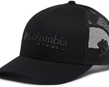 Columbia Unisex PHG Logo Mesh Snap Back – High, Black, One S…