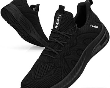 Feethit Mens Non Slip Walking Sneakers Lightweight Breathabl…