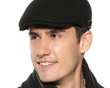 Sumolux Mens Newsboy Cap Winter Beret Hat Cabbie Flat Cap