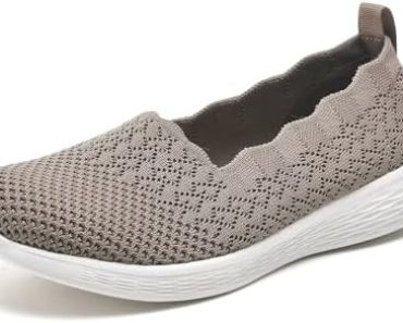 poemlady Women’s Slip on Loafer Shoes – Mesh Casual Ballet F…