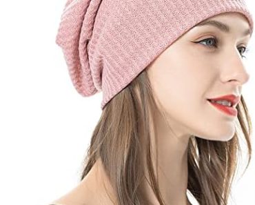 ZLYC Women Fashion Knit Slouchy Beanie Hat Thin Stretch Skul…