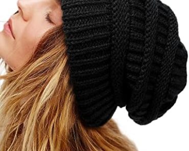 Womens Satin Lined Winter Beanie Hats Cable Knit Beanie for …