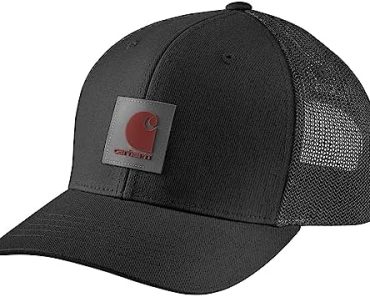 Carhartt Men’s Rugged Flex Twill Mesh-Back Logo Patch Cap