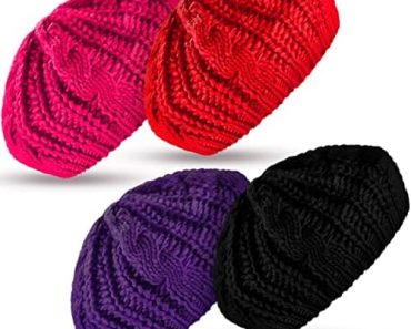 SATINIOR Soft Knit Lightweight Crochet Beret 4 Pieces Beret …