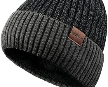 Winter Beanie Hat for Men Women Double Layer Mens Gifts Vale…