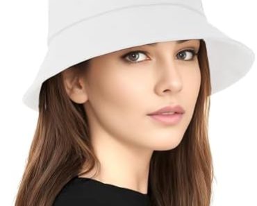 Unisex Bucket Hat for Women Men Cotton Summer Sun Beach Hat,…