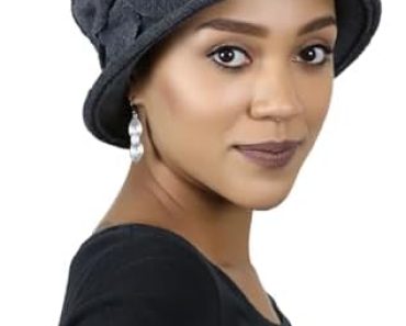 Fleece Flower Cloche Hat for Women Cancer Headwear Chemo Lad…