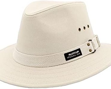 Panama Jack Original Canvas Safari Men’s Sun Hat, 2 1/2″ Bri…