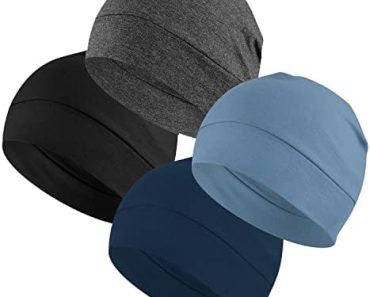 Headshion Cotton Skull Caps for Men Women,2-Pack Lightweight…