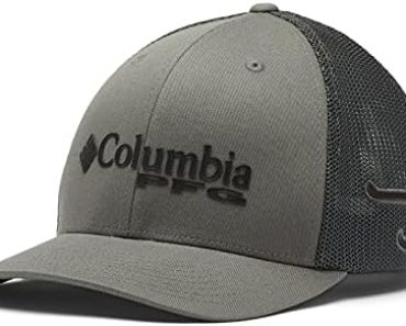 Columbia Women’s PFG Logo Mesh Ball Cap-High Crown