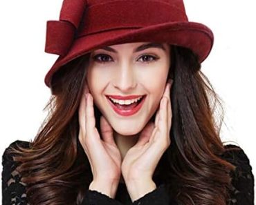 Bellady Women Solid Color Winter Hat 100% Wool Cloche Bucket…