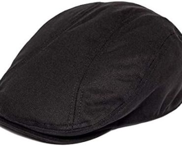 Men Cotton Twill Newsboy Flat Ivy Driving Hat Fitted Cap