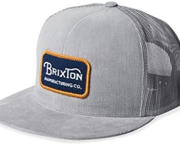Brixton Grade Mesh Trucker Cap, Silver, One Size