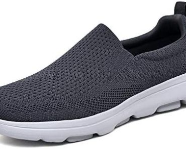 TIOSEBON Men’s Mesh Slip On Walking Shoes Loafers-Comfortabl…