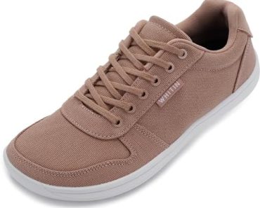 WHITIN Wide Toe Box Barefoot Sneakers for Women | Canvas Min…