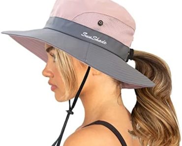 Womens Summer Sun-Hat Outdoor UV Protection Fishing Hat Wide…