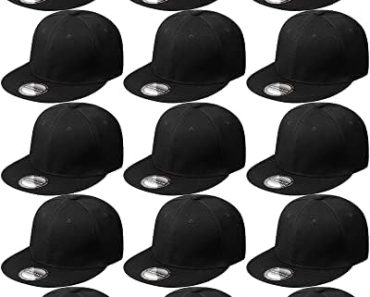15 Pack Snapback Hats for Men Hip Hop Style Hats Solid Baseb…
