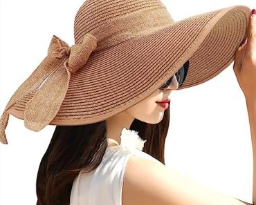 DRESHOW Beach Hats for Women Big Straw Wide Brim Summer Hat …