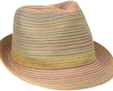 San Diego Hat Company Women’s Mixed Braid Sun Hat, Fedora Su…