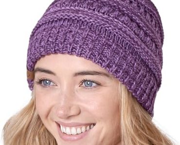 Tough Headwear Womens Winter Hat – Warm Chunky Cable Knit Be…