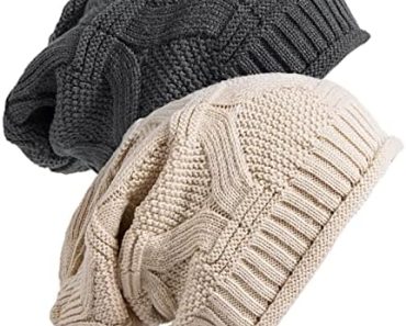 Senker Fashion 2 Pack Womens Slouchy Beanie Winter Knit Soft…